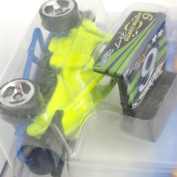 2001 Hot Wheels Mainline #129 Slide Out Lime/Black w/Chrome 3 Sp Wheel Variant - Picture 5 of 15